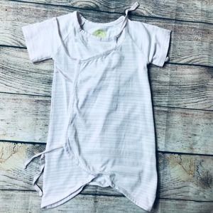 Like New Nui Organics wrap front romper